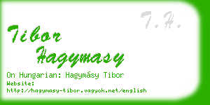 tibor hagymasy business card