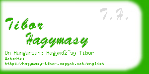 tibor hagymasy business card